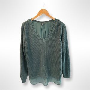 Green twofer sweater. Torrid size 2.